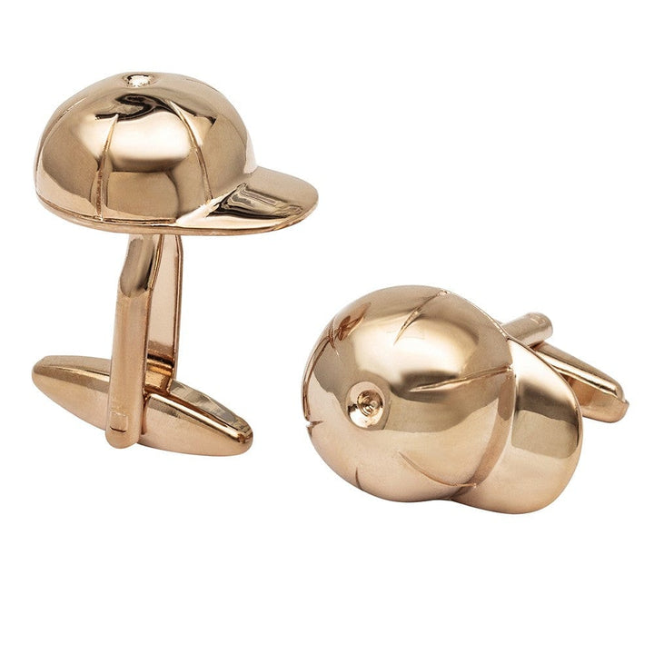 Cufflink Man Cufflinks Rose Gold Jockeys Helmet Cufflinks