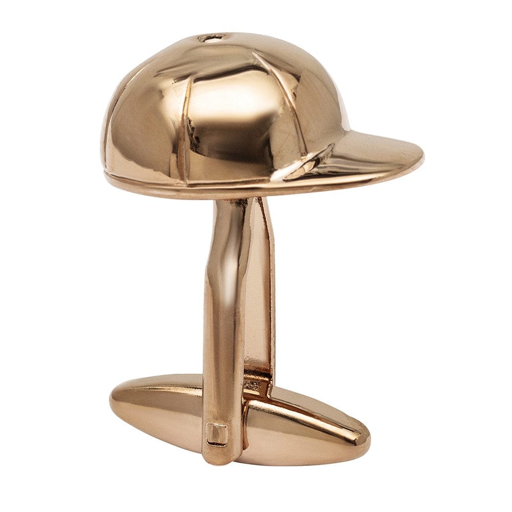 Cufflink Man Cufflinks Rose Gold Jockeys Helmet Cufflinks