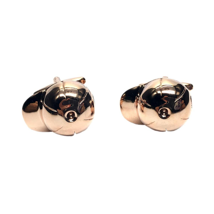 Cufflink Man Cufflinks Rose Gold Jockeys Helmet Cufflinks