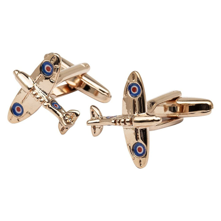 Cufflink Man Cufflinks Rose Gold Spitfire Cufflinks