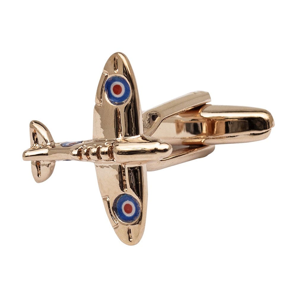 Cufflink Man Cufflinks Rose Gold Spitfire Cufflinks