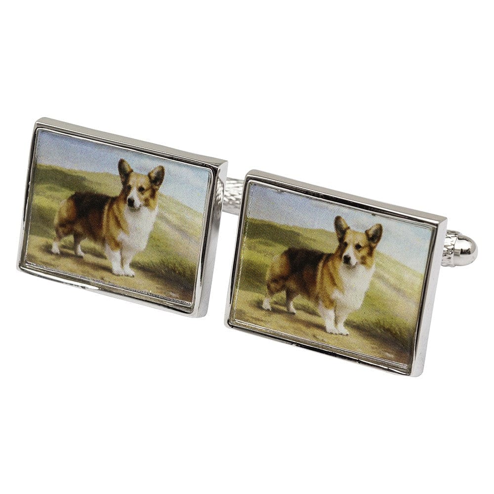 Cufflink Man Cufflinks Royal Corgi Dog Cufflinks