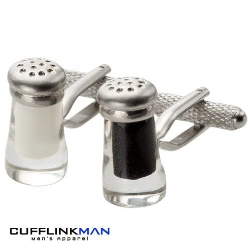 Cufflink Man Cufflinks Salt and Pepper Shaker Cufflinks