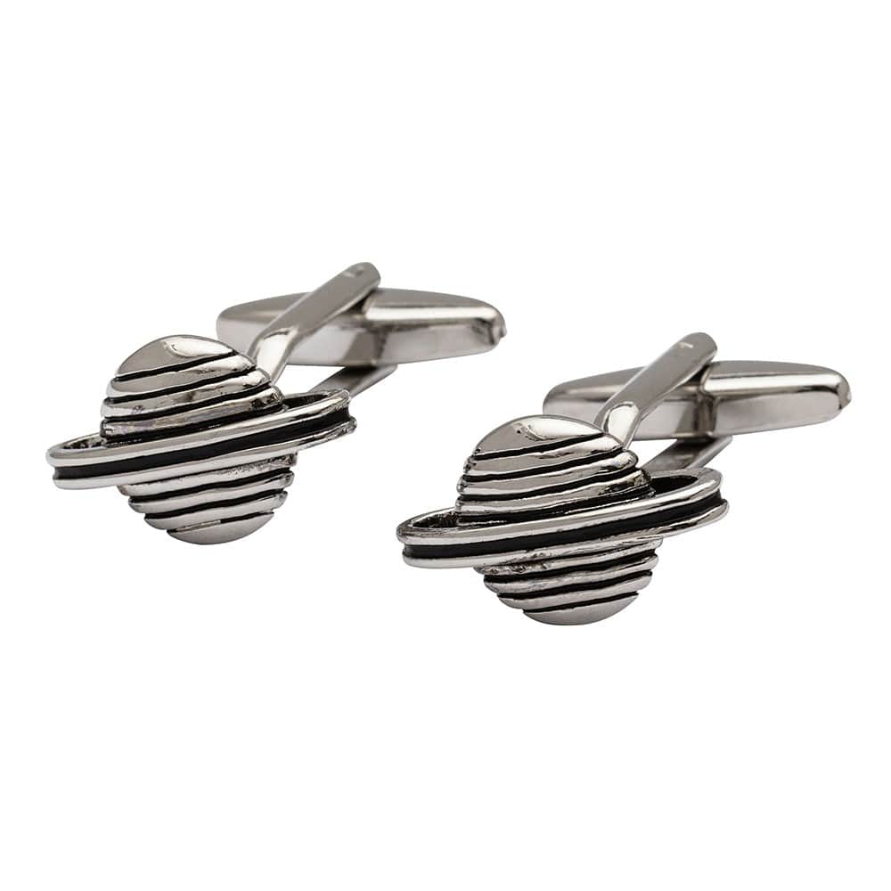 Cufflink Man Cufflinks Saturn Cufflinks Planet Cufflinks