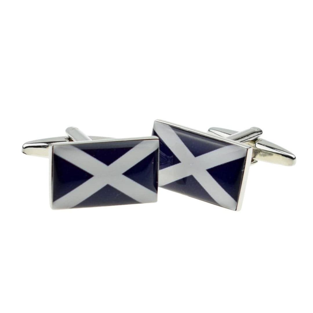 Cufflink Man Cufflinks Scottish Saltire Flag Cufflinks