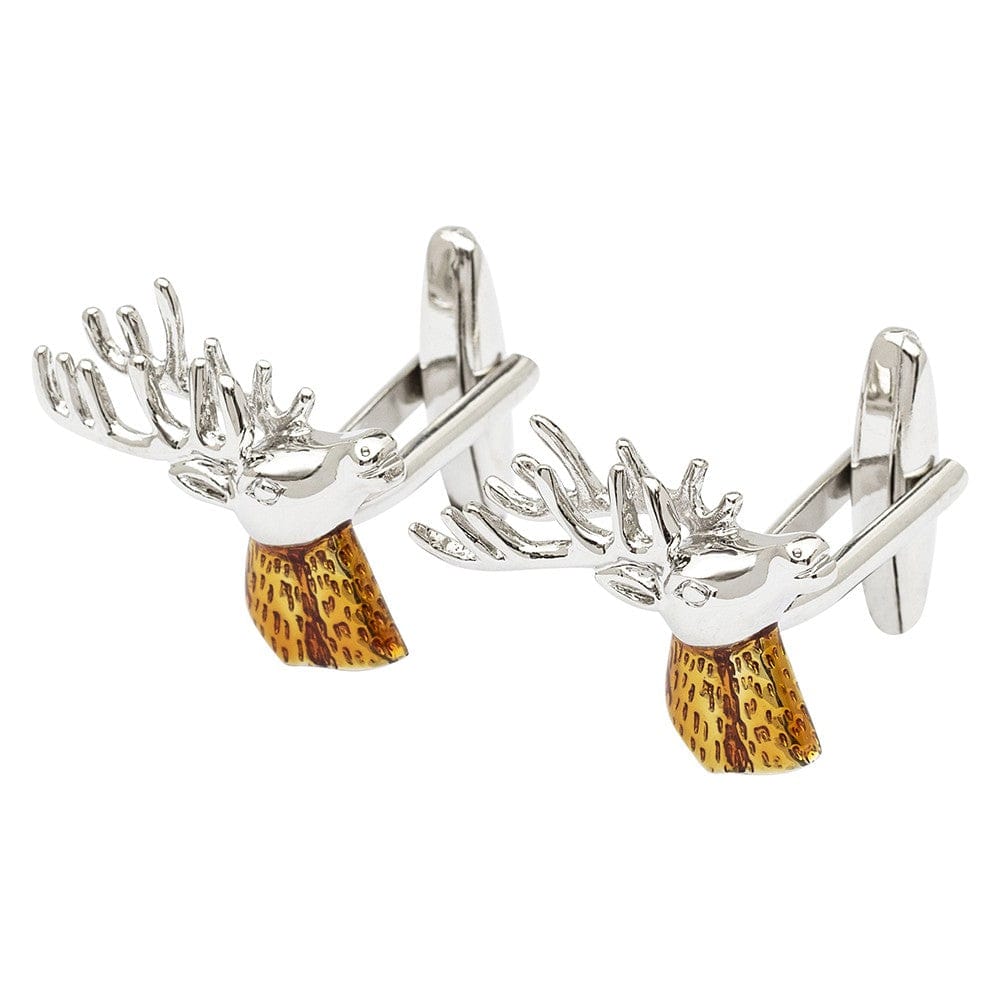 Cufflink Man Cufflinks Scottish Stag Head Cufflinks