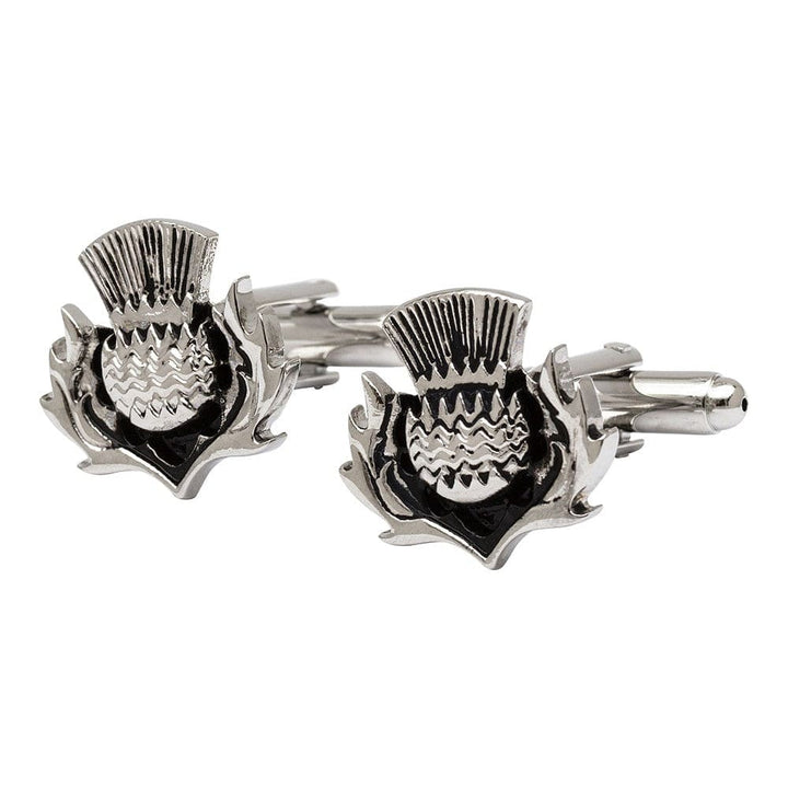 Cufflink Man Cufflinks Scottish Thistle Cufflinks