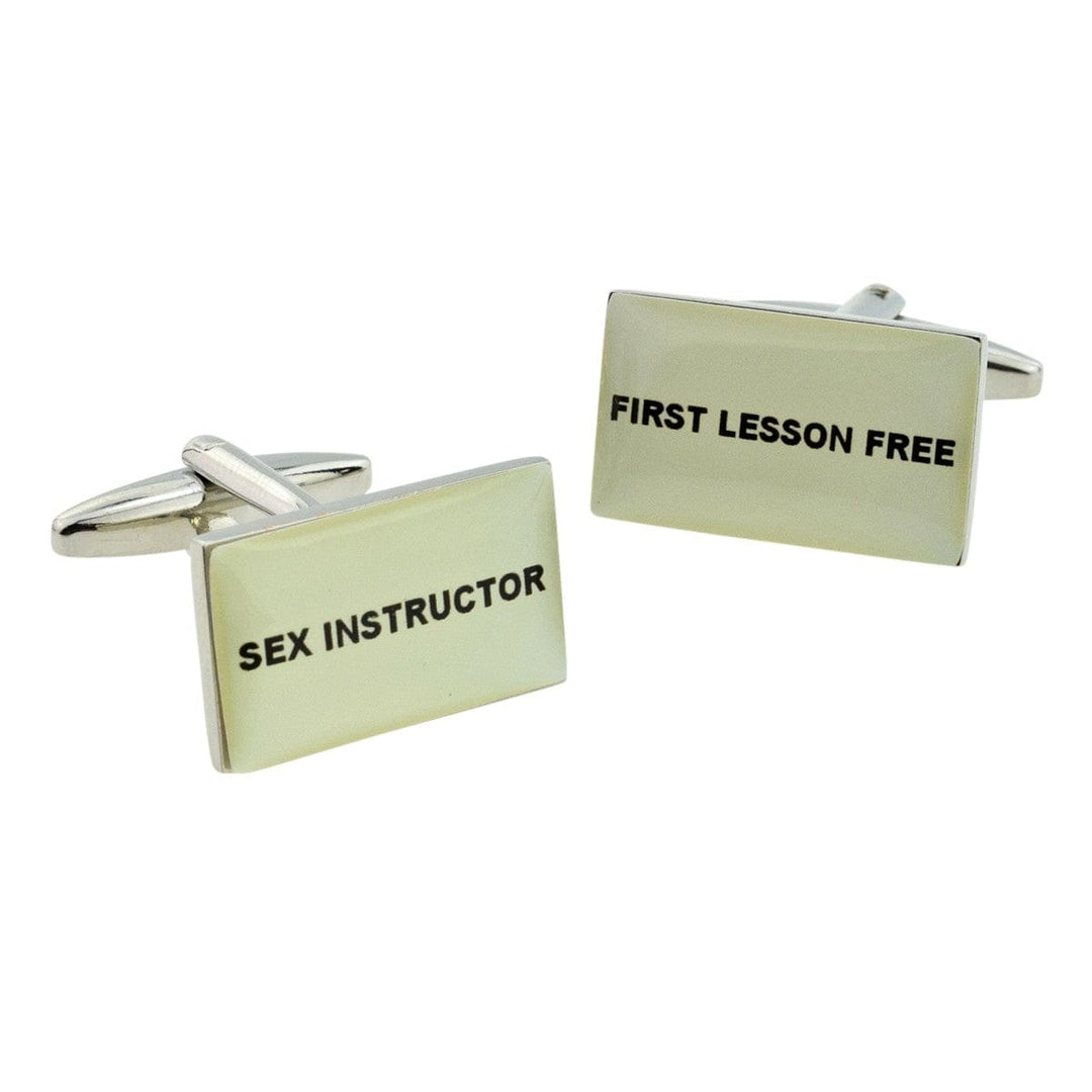 Cufflink Man Cufflinks Sex Instructor - First Lesson Free Cufflinks