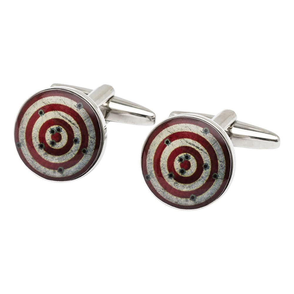 Cufflink Man Cufflinks Shooting Target Cufflinks