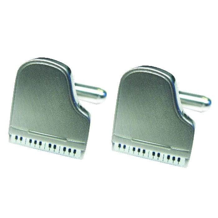 Cufflink Man Cufflinks Silver Baby Grand Piano Cufflinks