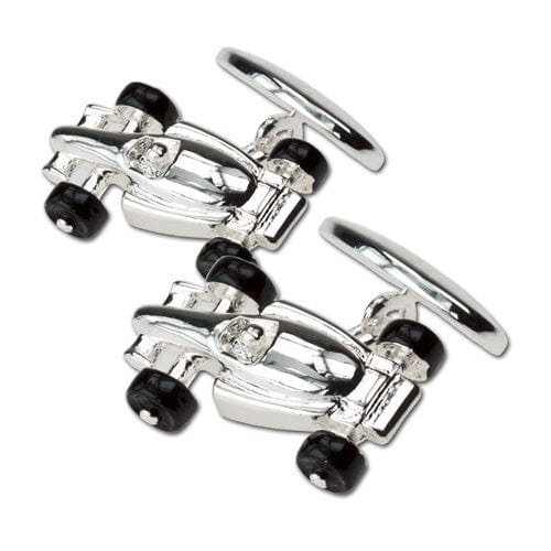 Cufflink Man Cufflinks Silver Racing Car Cufflinks Formula 1