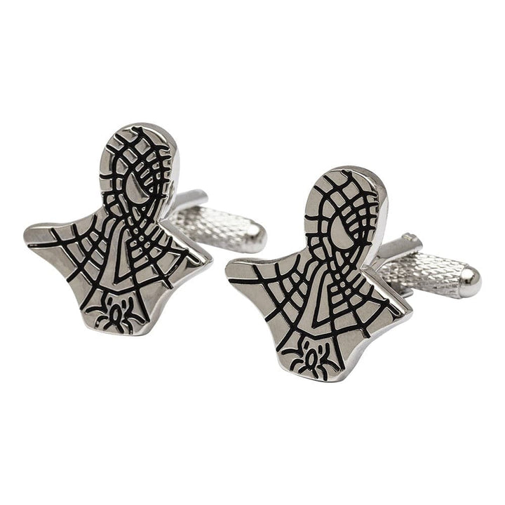 Cufflink Man Cufflinks Silver Spiderman Cufflinks