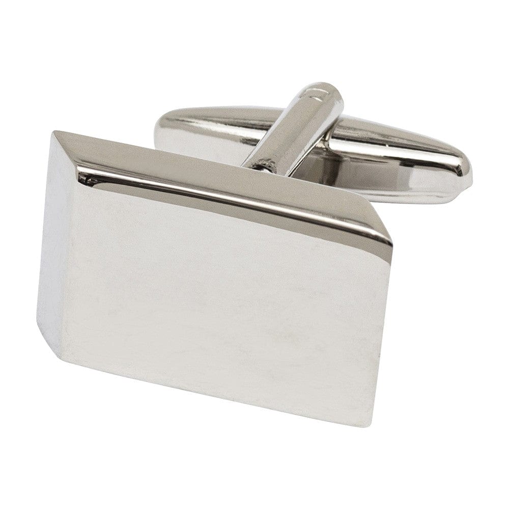 Cufflink Man Cufflinks Silver Wedge Cufflinks