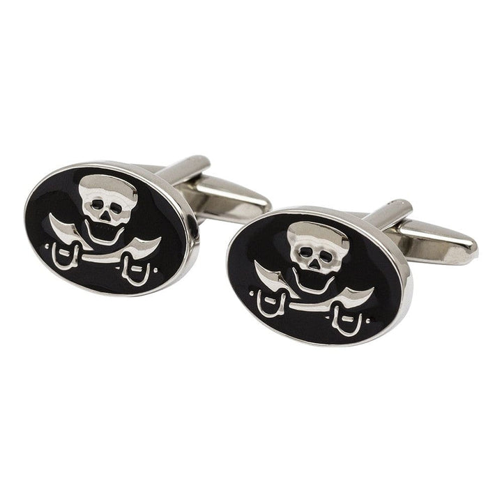 Cufflink Man Cufflinks Skull and Crossed Swords Cufflinks - Jolly Roger