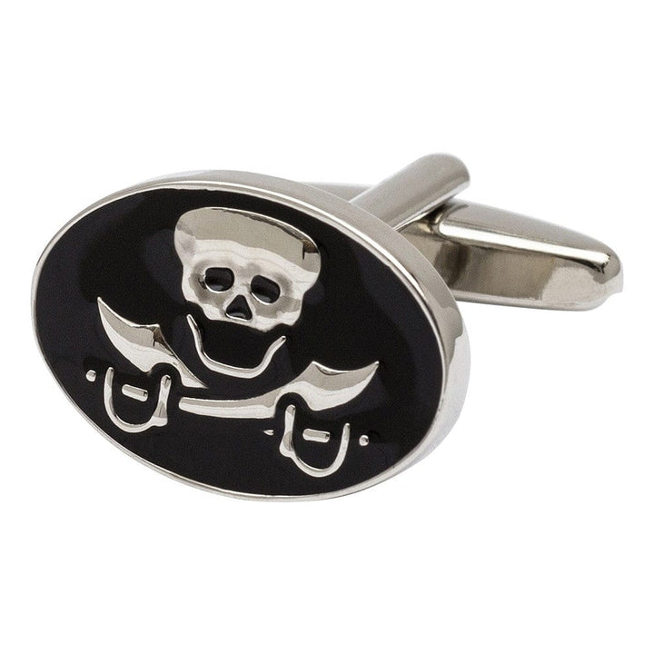 Cufflink Man Cufflinks Skull and Crossed Swords Cufflinks - Jolly Roger