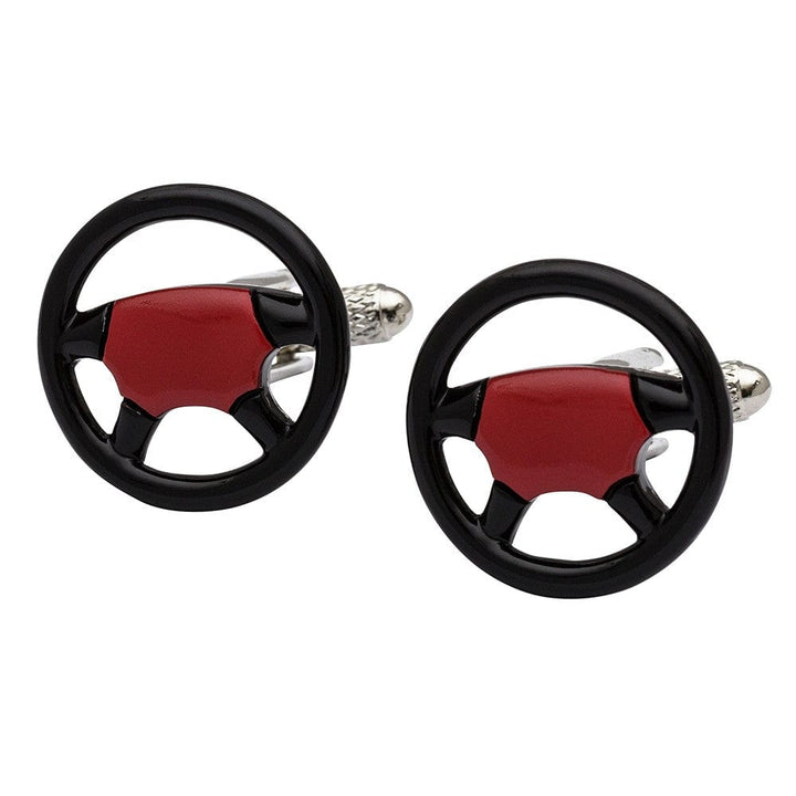 Cufflink Man Cufflinks Sports Steering Wheel Cufflinks