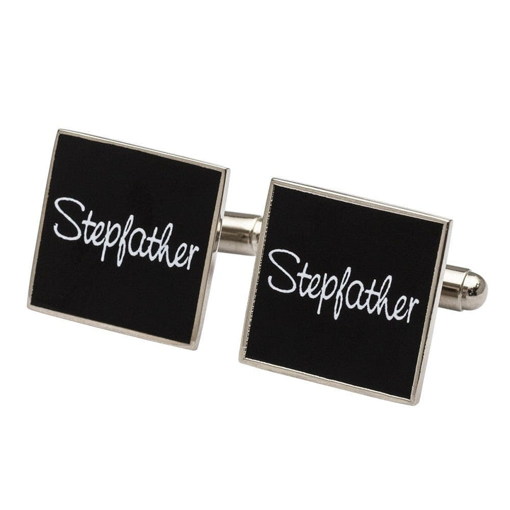 Cufflink Man Cufflinks Square Black  - Stepfather Cufflinks