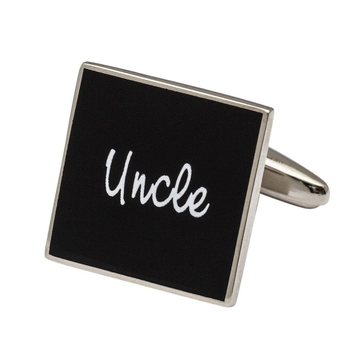 Cufflink Man Cufflinks Square Black  - Uncle Cufflinks