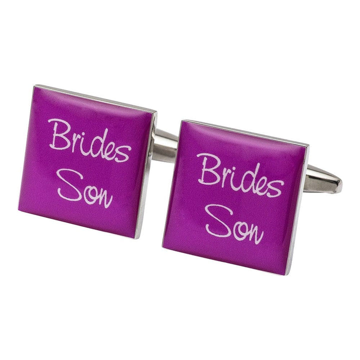 Cufflink Man Cufflinks Square Hot Pink - Brides Son Cufflinks