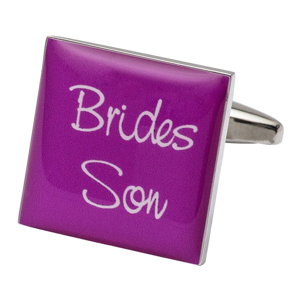 Cufflink Man Cufflinks Square Hot Pink - Brides Son Cufflinks