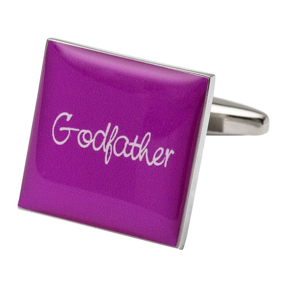 Cufflink Man Cufflinks Square Hot Pink - Godfather Cufflinks