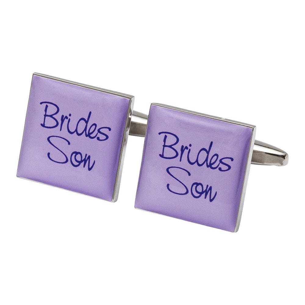 Cufflink Man Cufflinks Square Lilac - Brides Son Cufflinks