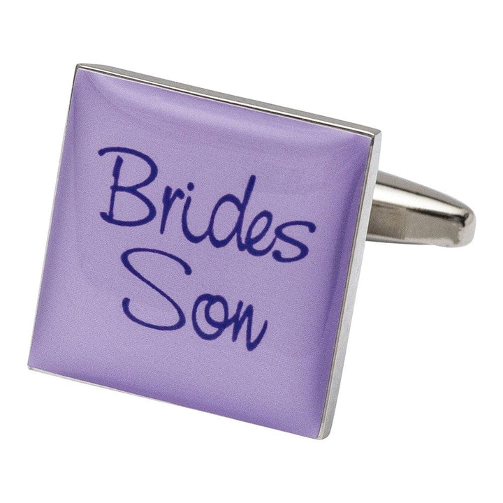 Cufflink Man Cufflinks Square Lilac - Brides Son Cufflinks