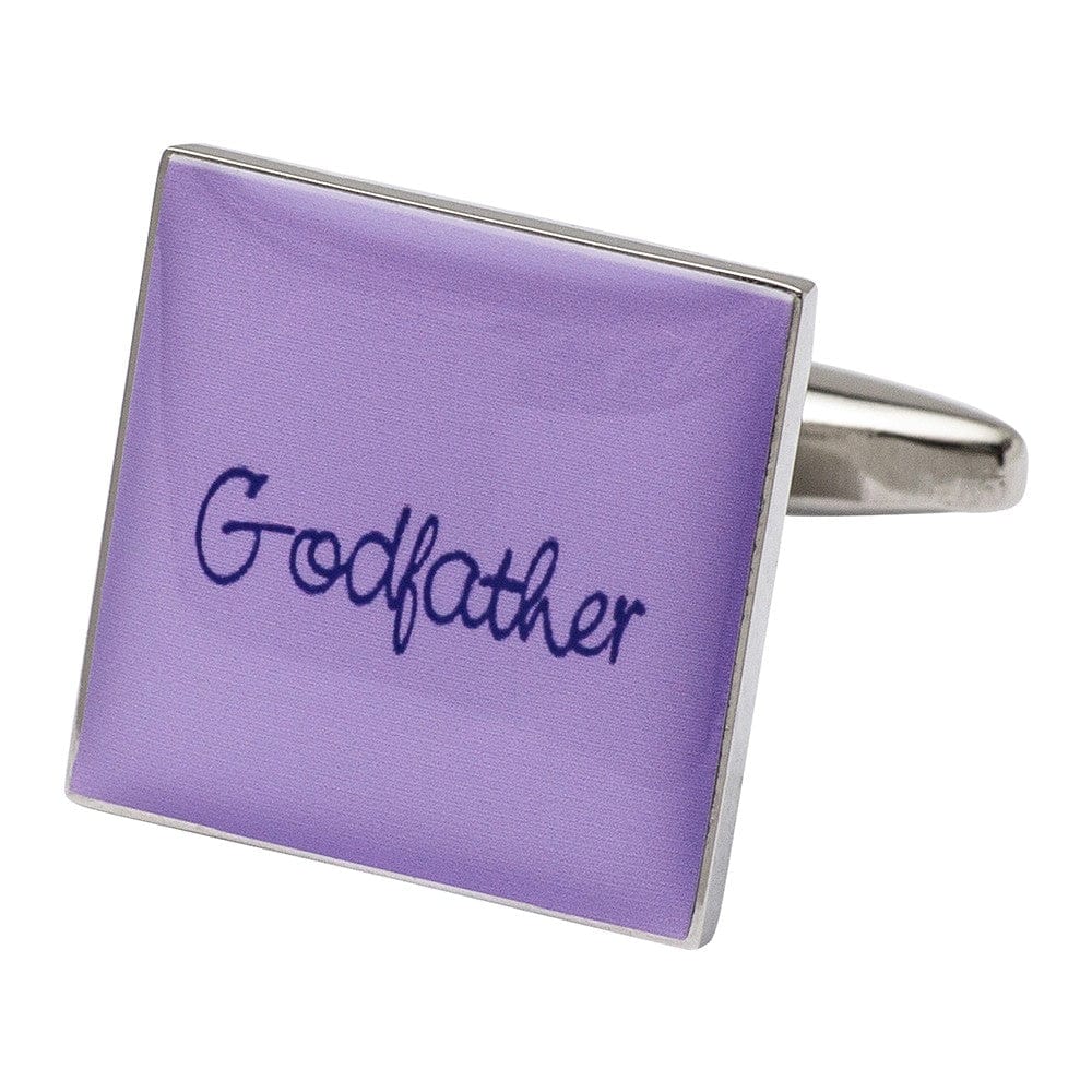 Cufflink Man Cufflinks Square Lilac - Godfather Cufflinks