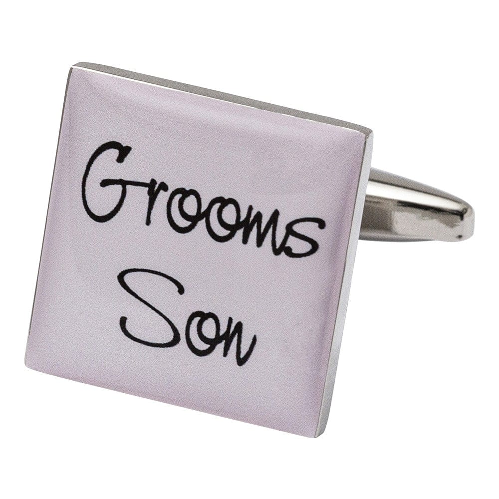 Cufflink Man Cufflinks Square Lilac - Grooms Son Cufflinks