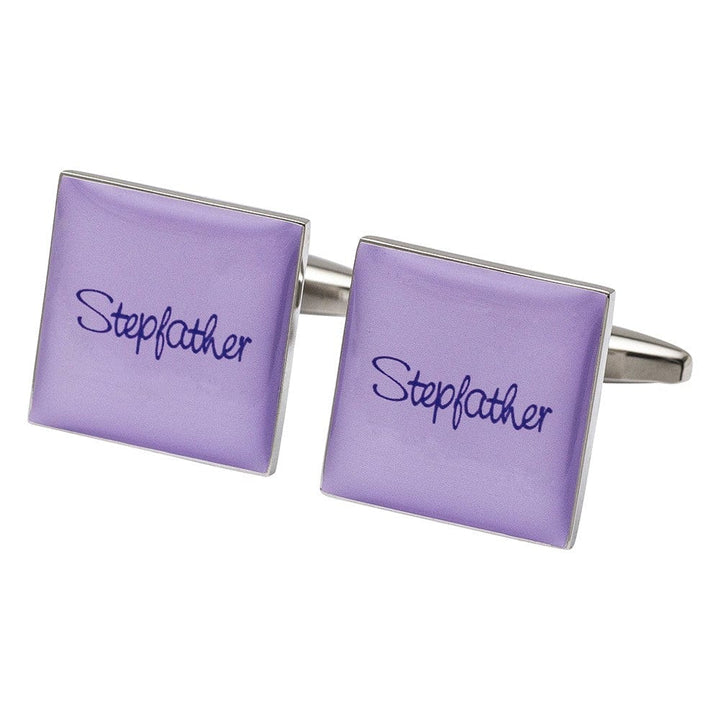 Cufflink Man Cufflinks Square Lilac - Stepfather Cufflinks