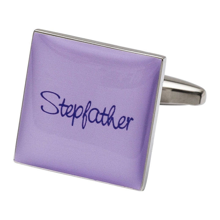 Cufflink Man Cufflinks Square Lilac - Stepfather Cufflinks