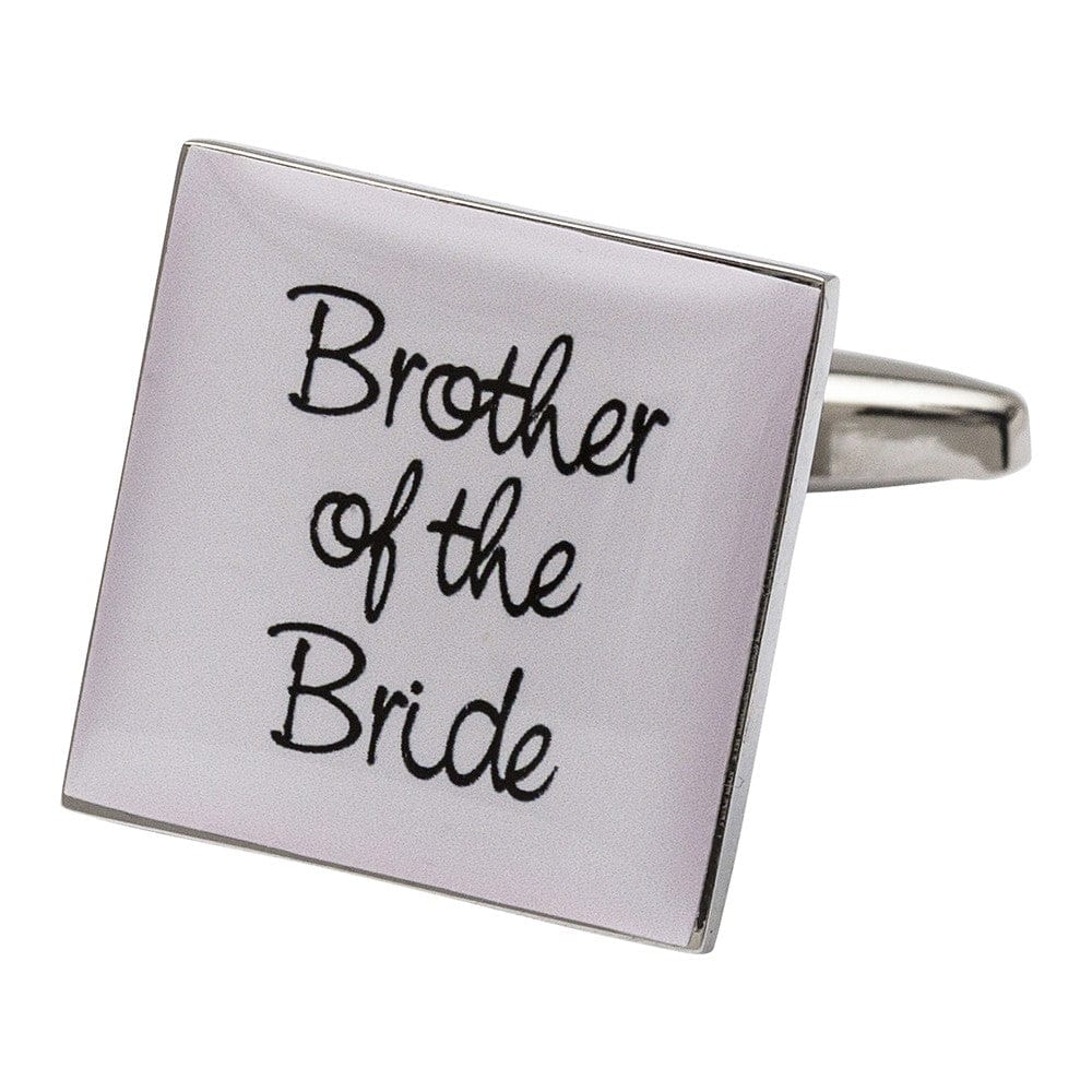 Cufflink Man Cufflinks Square Pale Pink - Brother of the Bride Cufflinks