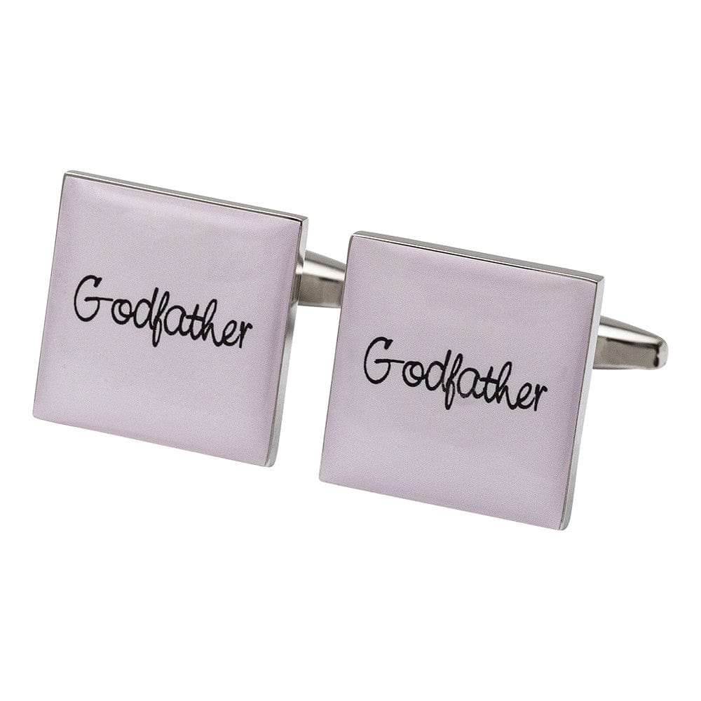 Cufflink Man Cufflinks Square Pale Pink - Godfather Cufflinks