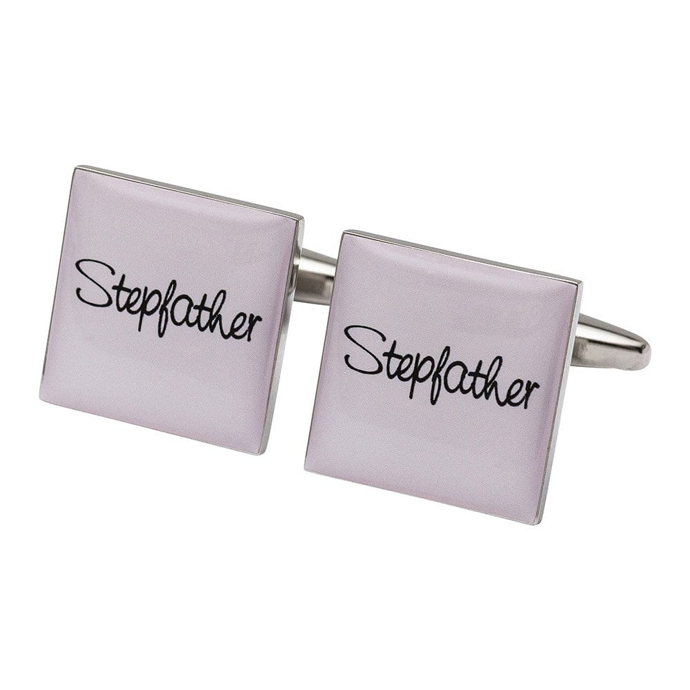 Cufflink Man Cufflinks Square Pale Pink - Stepfather Cufflinks