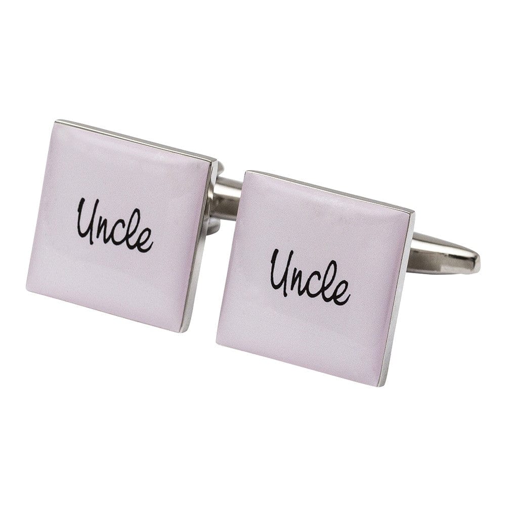 Cufflink Man Cufflinks Square Pale Pink - Uncle Cufflinks