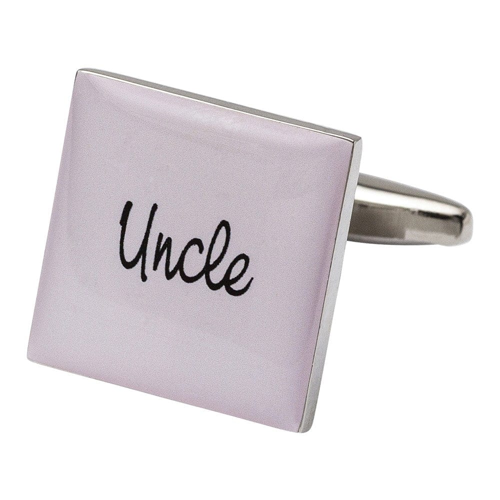 Cufflink Man Cufflinks Square Pale Pink - Uncle Cufflinks