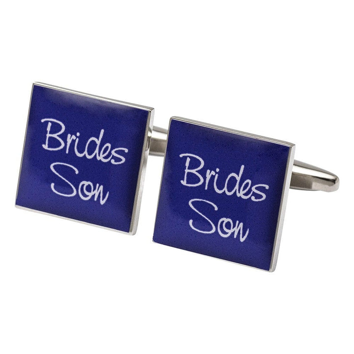 Cufflink Man Cufflinks Square Purple - Son of the Bride Cufflinks