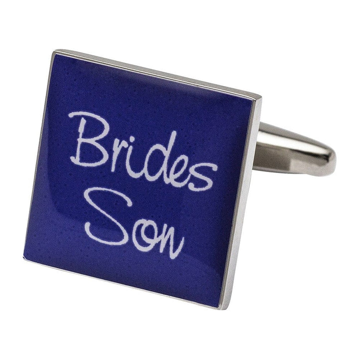 Cufflink Man Cufflinks Square Purple - Son of the Bride Cufflinks