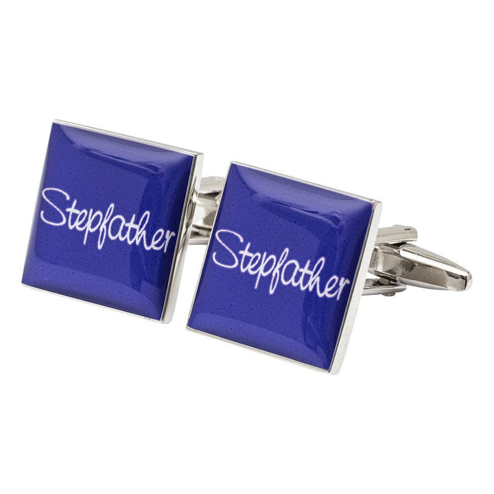 Cufflink Man Cufflinks Square Purple - Stepfather Cufflinks