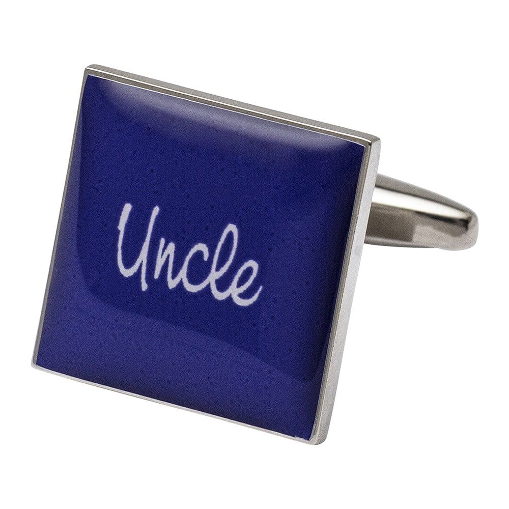 Cufflink Man Cufflinks Square Purple - Uncle Cufflinks