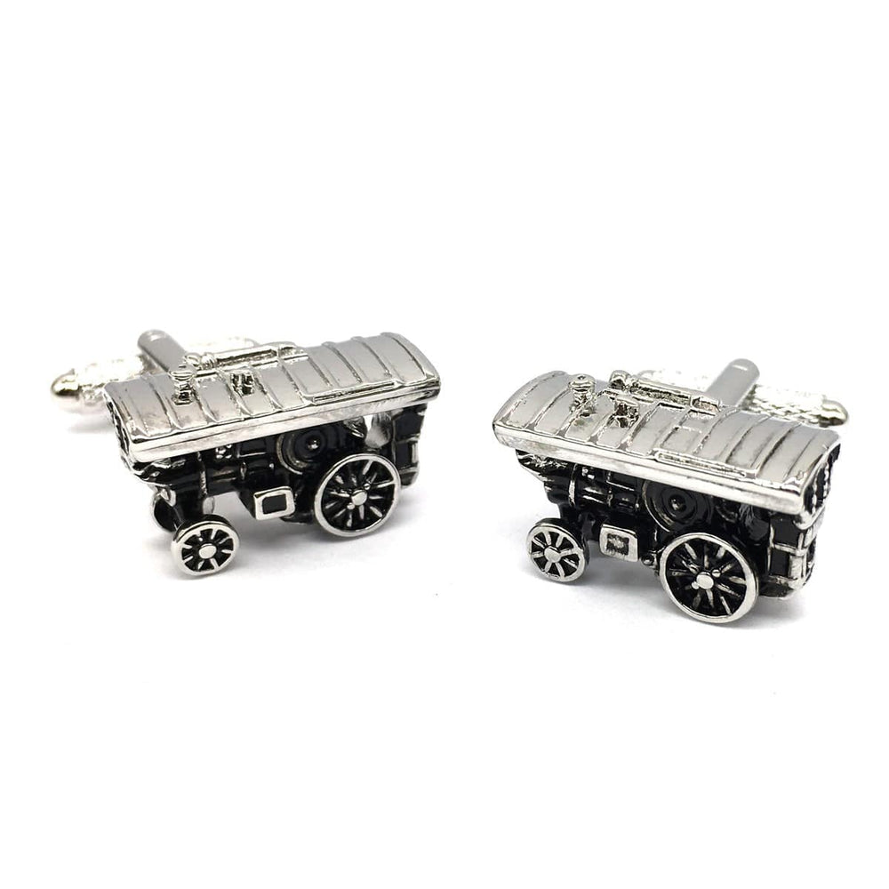 Cufflink Man Cufflinks Steam Traction Engine Cufflinks