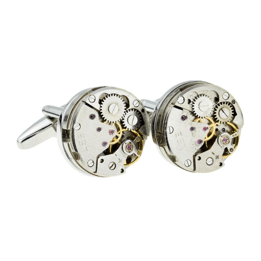 Cufflink Man Cufflinks Steampunk Cufflinks - Watch Movement Cufflinks