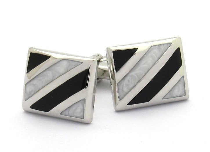 Cufflink Man Cufflinks Stenson Striped Cushion Cufflinks