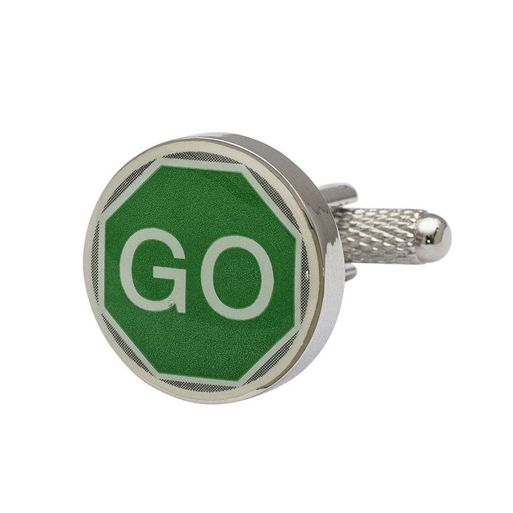 Cufflink Man Cufflinks STOP GO Cufflinks