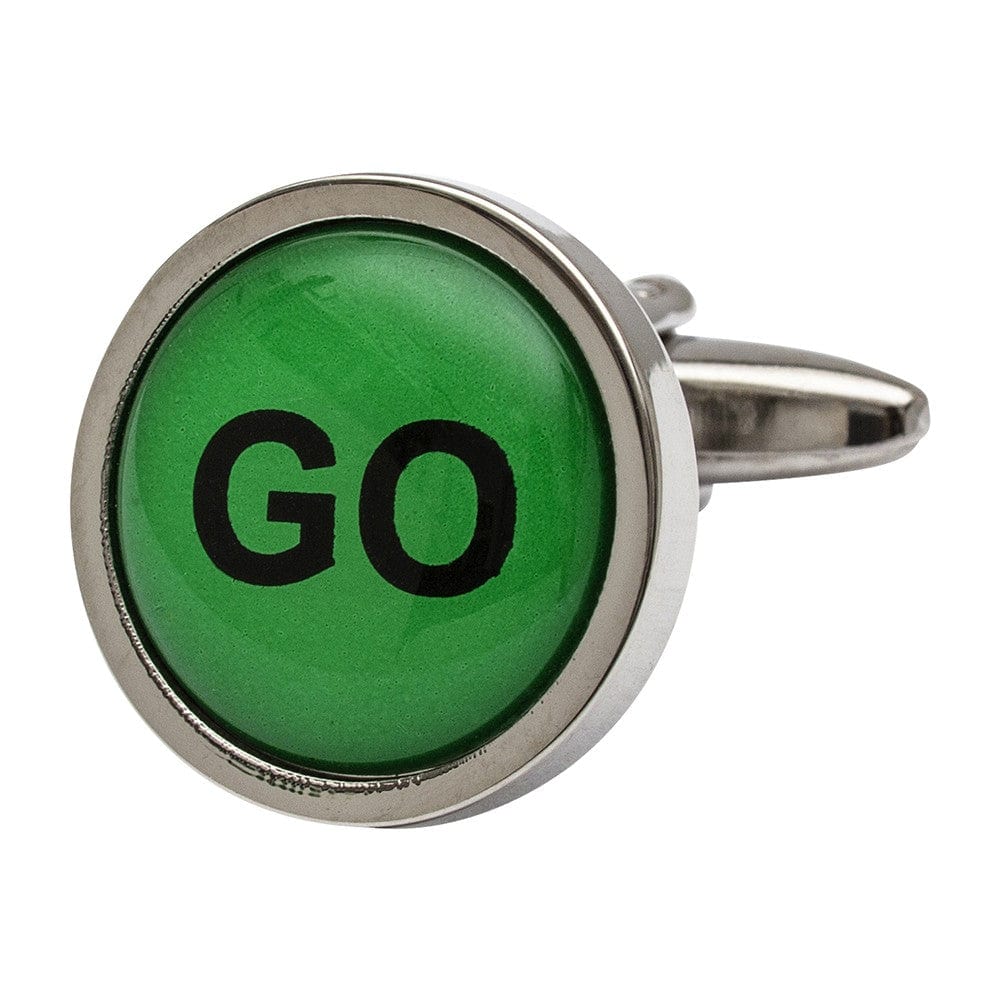 Cufflink Man Cufflinks STOP GO Traffic Sign Cufflinks