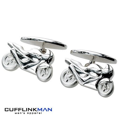 ❗️CLEARANCE❗️metalsmiths sterling silver mens hot designer 3d motorcycle cufflinks