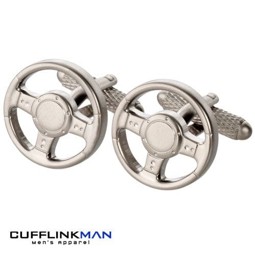 Cufflink Man Cufflinks Superior Handling Steering Wheel Cufflinks