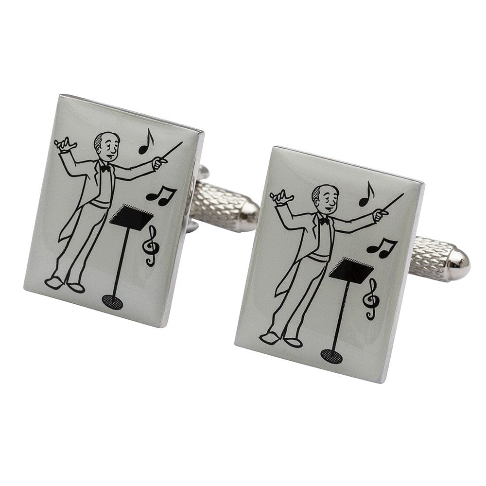 Cufflink Man Cufflinks Symphony Conductor Cufflinks - Music Cufflinks