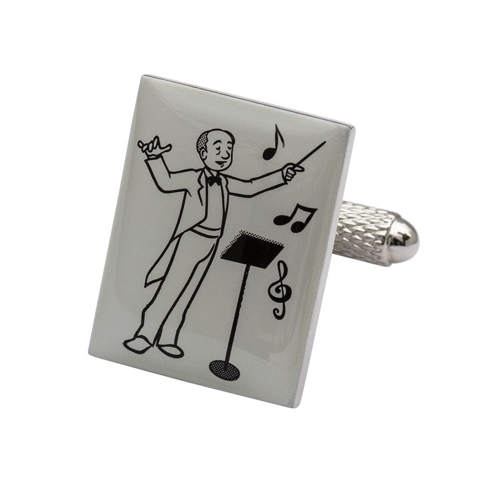 Cufflink Man Cufflinks Symphony Conductor Cufflinks - Music Cufflinks