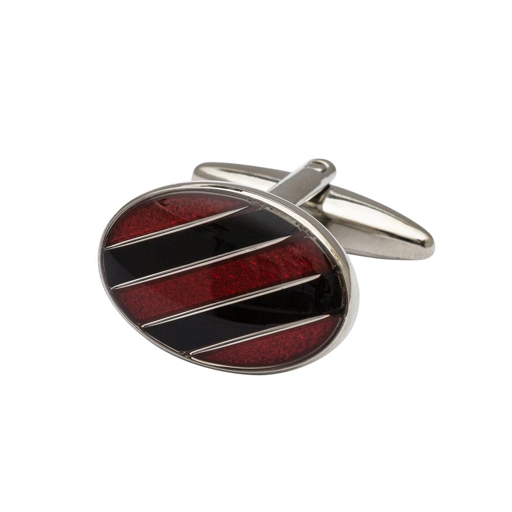 Cufflink Man Cufflinks The Diagonal Red Cufflinks